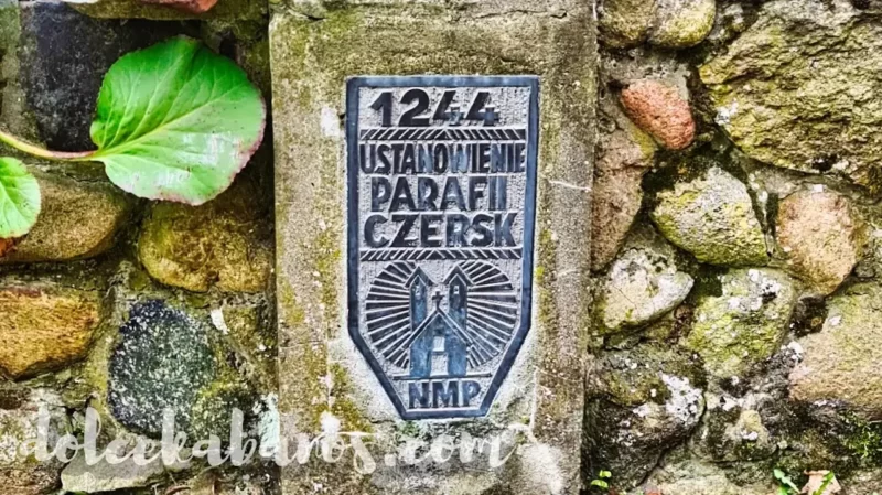 Parafia Przemienienia Pańskiego w Czersku tabliczka