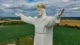 figura Jezusa Chrystusa Króla Wszechświata z bliska