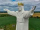 figura Jezusa Chrystusa Króla Wszechświata z bliska