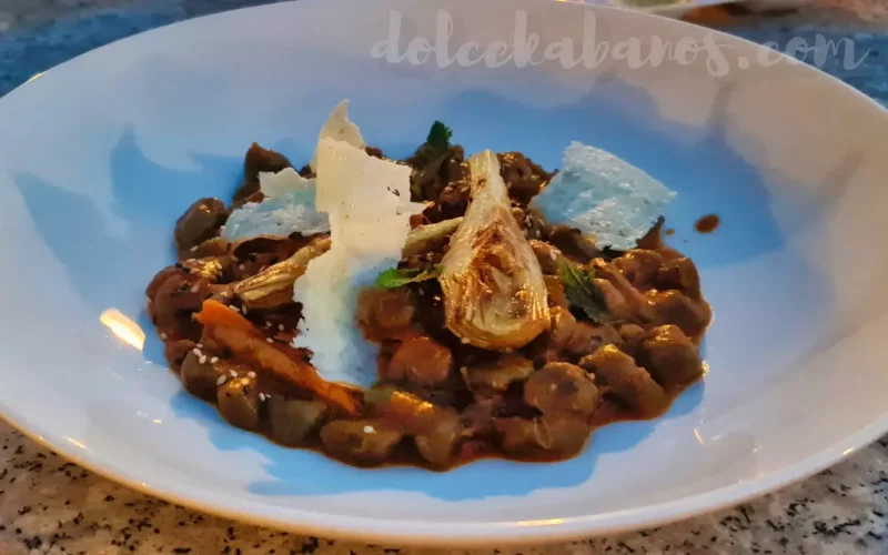 gnocchi w restauracji l'ortolan