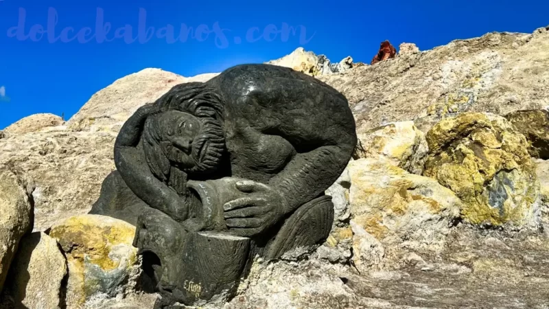 posąg Hefajstosa lub Wulkana na wyspie Vulcano
