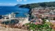 wyspa Lipari - widok z amfiteatru greckiego na port Marina Corta